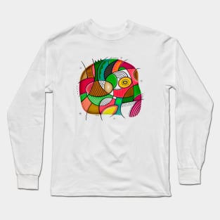 Colored  head Long Sleeve T-Shirt